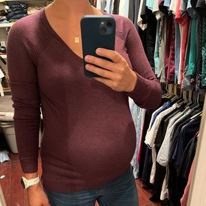 Gap, plum colored, maternity sweater. Size S